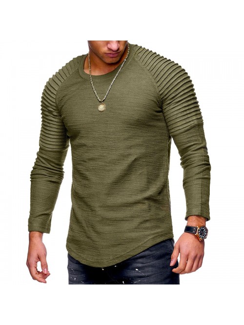 New Men's Brand O-Neck Irregular T-shirts Tees Mal...