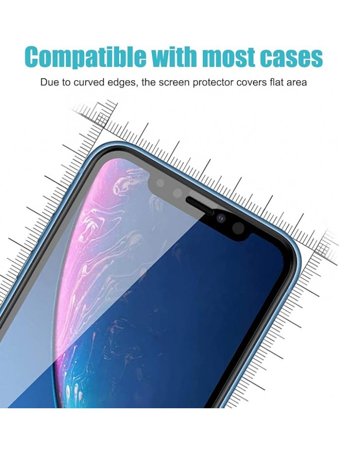 PEHAEL 3 Pack for iPhone 11/iPhone XR Privacy Screen Protector Anti-Spy Tempered Glass Film 9H Hardness Easy Installation Bubble Free [6.1 inch]