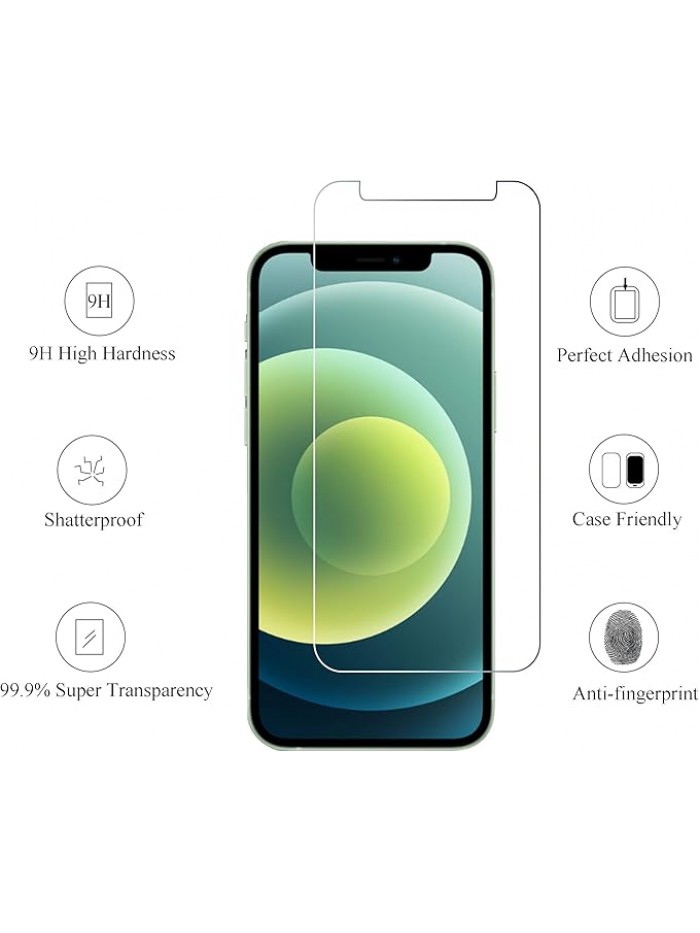 Ailun Screen Protector for iPhone 17e / iPhone 16e / iPhone 14 / iPhone 13 / iPhone 13 Pro [6.1 Inch] Display 3 Pack Tempered Glass, Case Friendly [Not for iPhone 16 6.1 Inch]