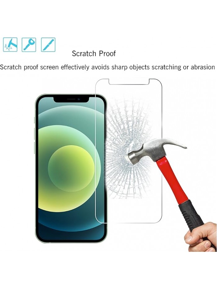 Ailun Screen Protector for iPhone 17e / iPhone 16e / iPhone 14 / iPhone 13 / iPhone 13 Pro [6.1 Inch] Display 3 Pack Tempered Glass, Case Friendly [Not for iPhone 16 6.1 Inch]