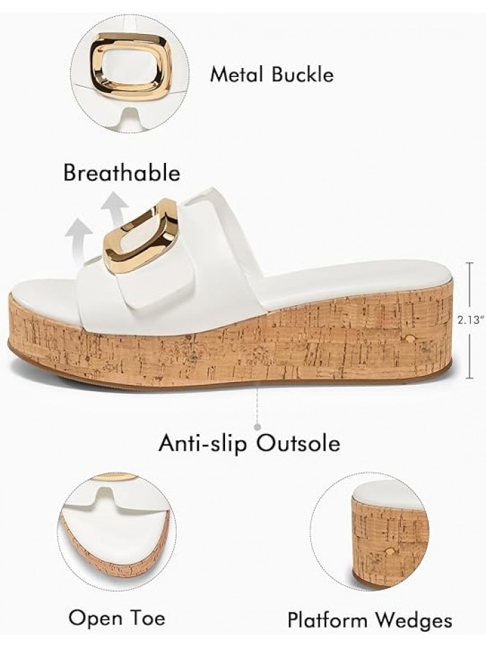 Coutgo Women's Platform Slides