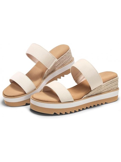 Coutgo Womens Platform Sandals Espadrille Wedge He...