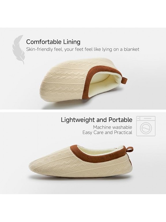 Chantomoo Womens Slippers Soft Sole Indoor Memory Foam Loafer Slippers